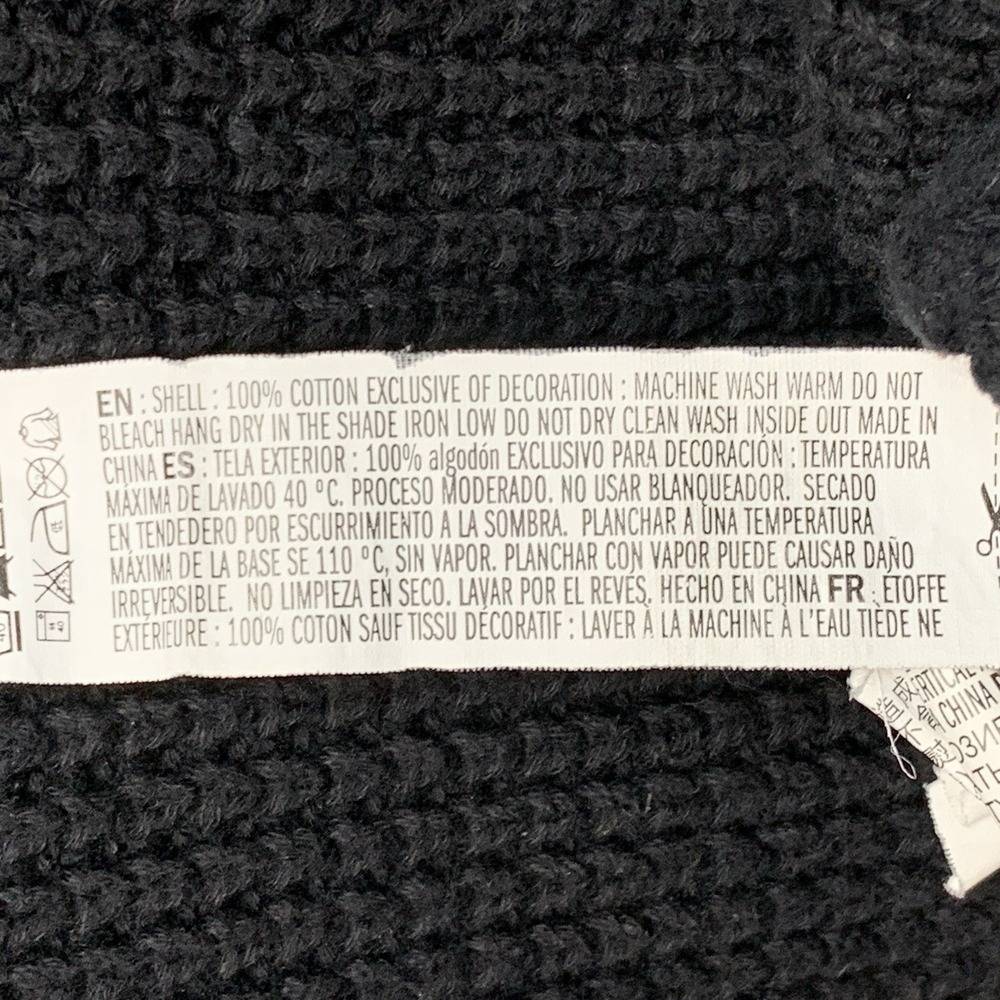 Forever 21‎ Novelty Sweater Size S Black Whimsigoth Indie Cotton Kidcore Rainbow - Picture 6 of 8